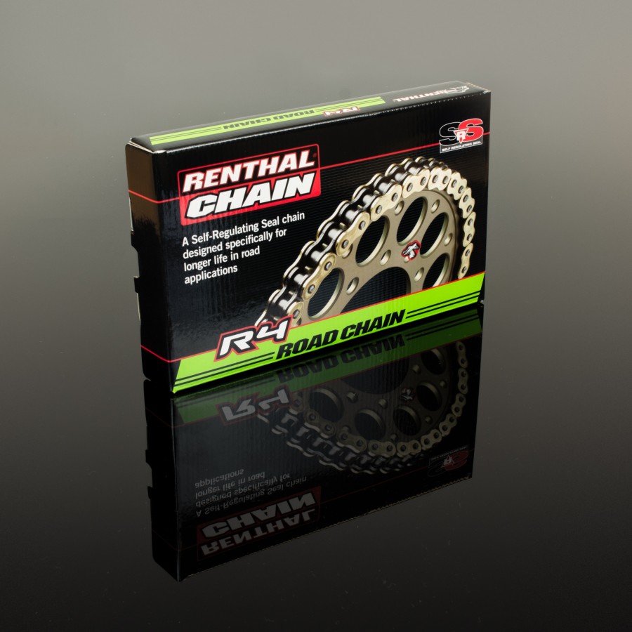 Renthal C344, 525 R4 SRS Road Chain - 120 Links (Gold)For Motocross Bikes
