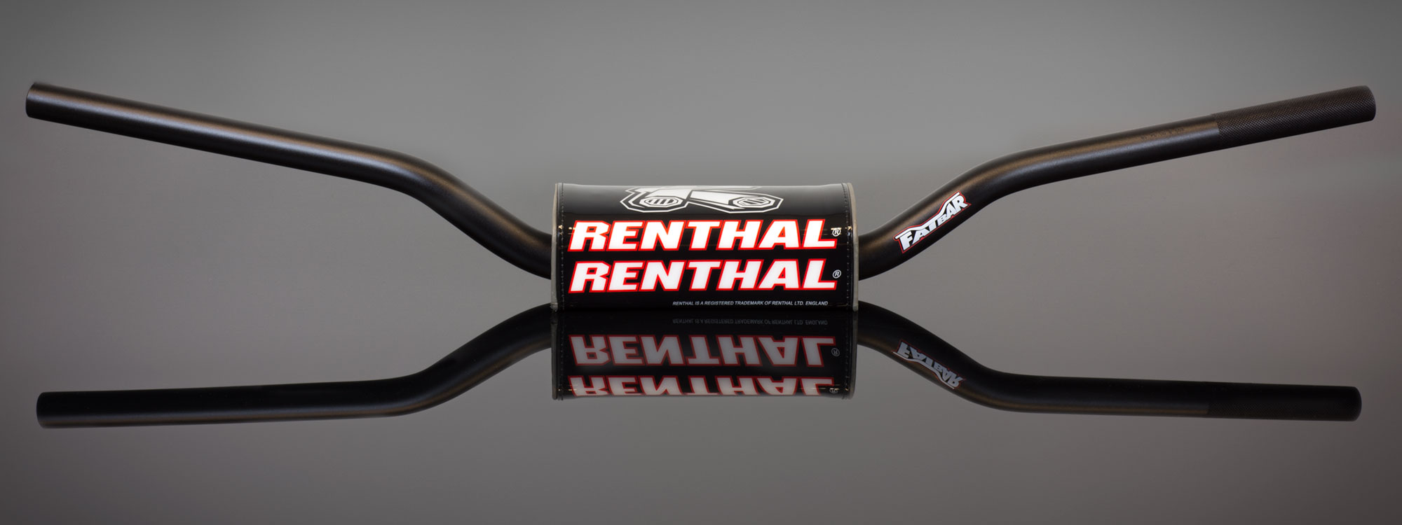 Renthal 605-01-BK Fatbar Black 1-1/8 Aluminum Handlebar 