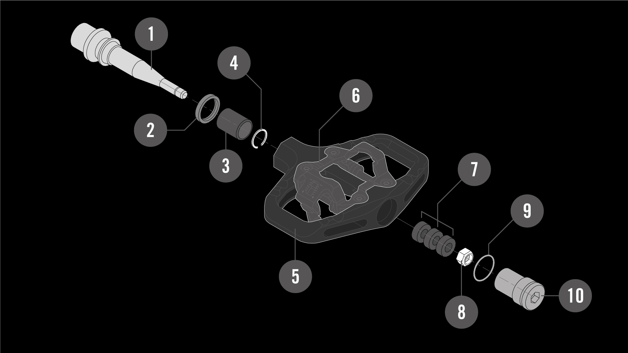 Exploded Renthal Revo-TRC Diagram